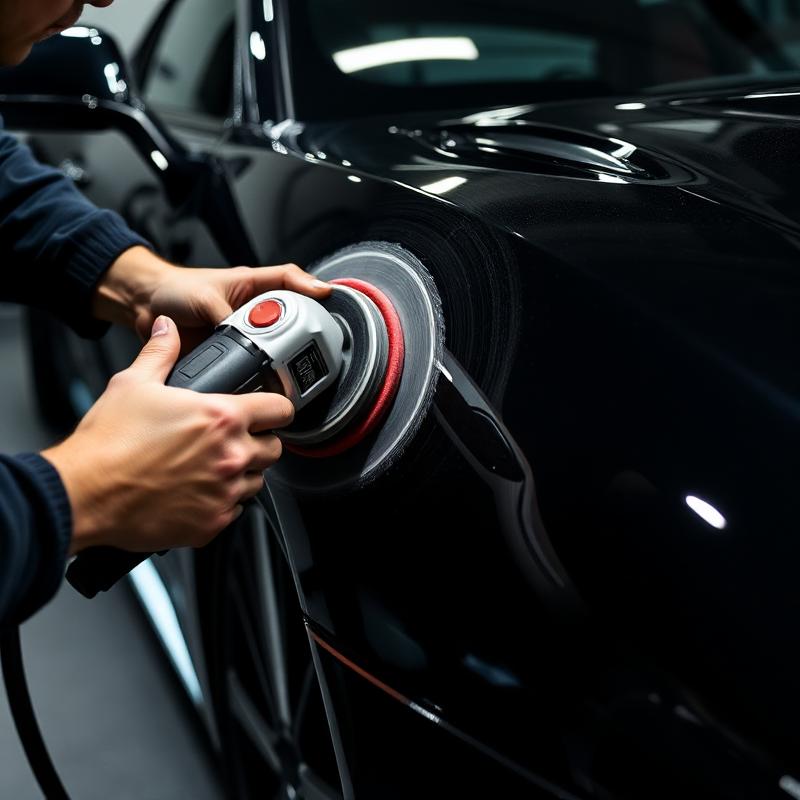 Paint polishing process